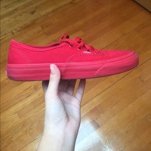 all red vans